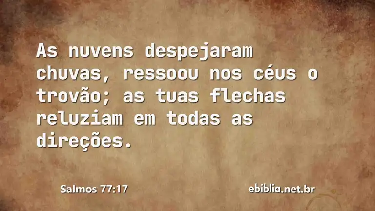 Salmos 77:17