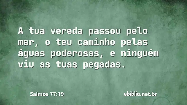 Salmos 77:19