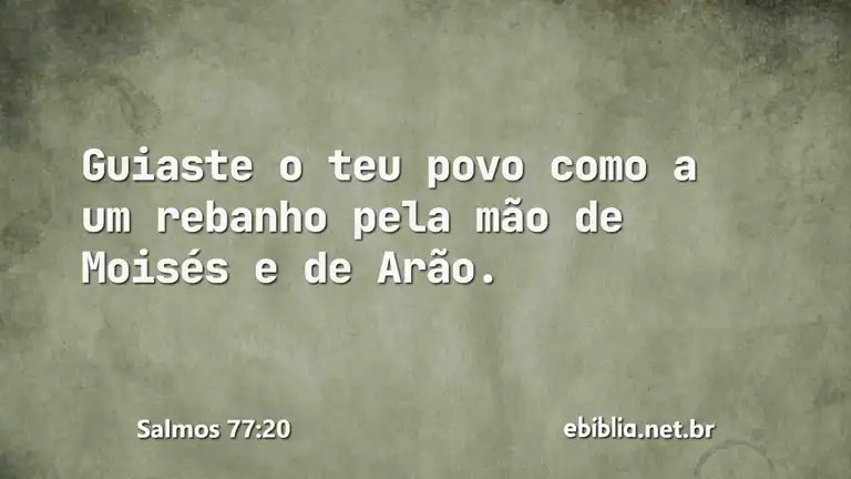 Salmos 77:20