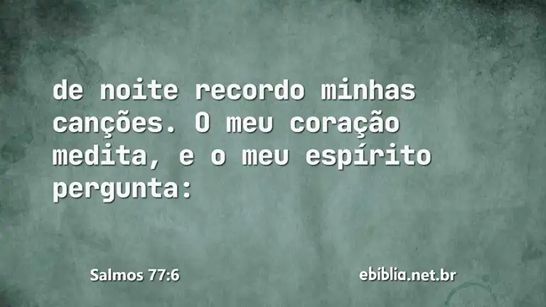 Salmos 77:6