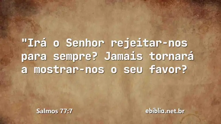 Salmos 77:7