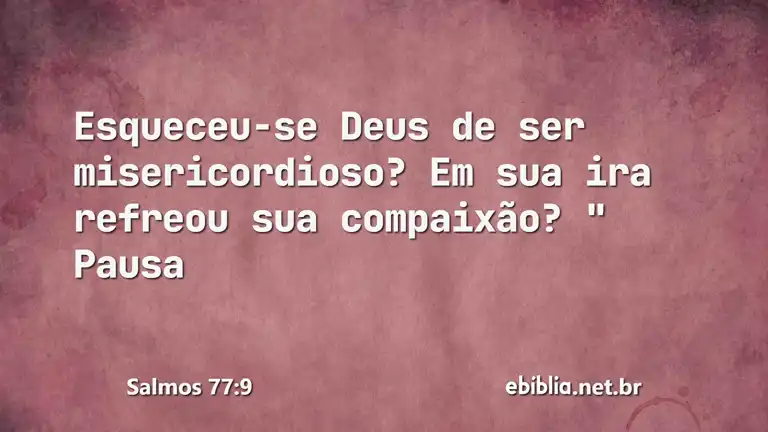 Salmos 77:9