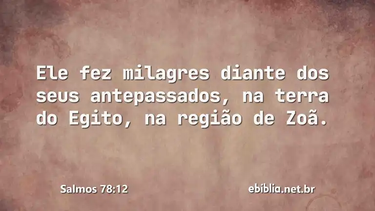 Salmos 78:12