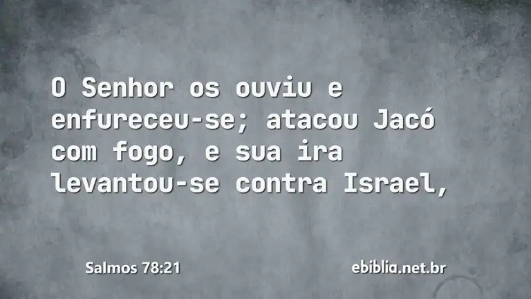 Salmos 78:21