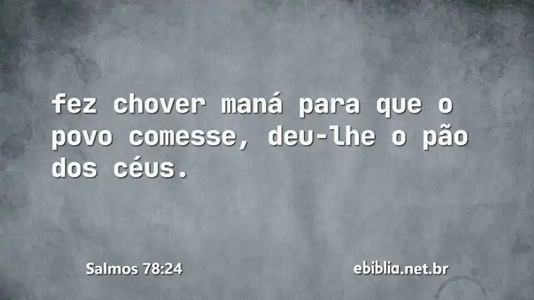 Salmos 78:24