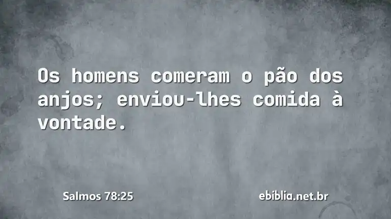 Salmos 78:25