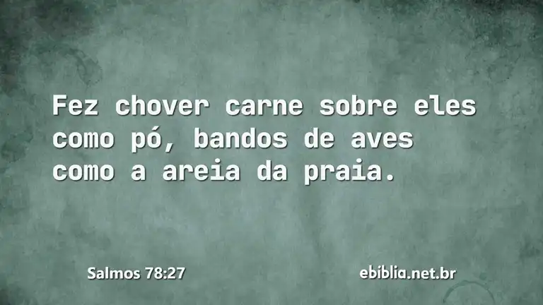 Salmos 78:27