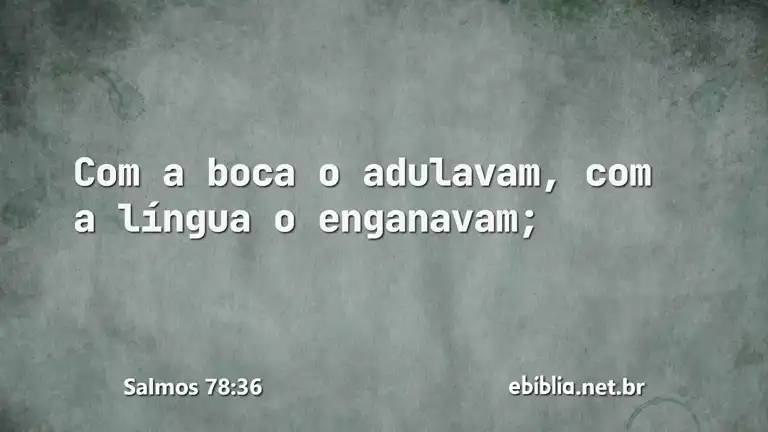 Salmos 78:36