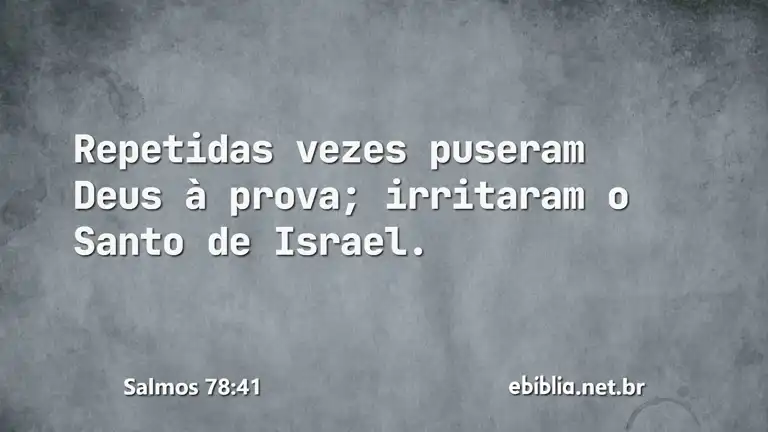 Salmos 78:41