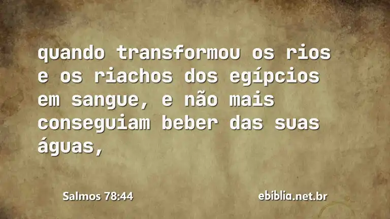 Salmos 78:44