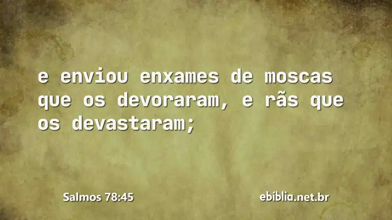 Salmos 78:45