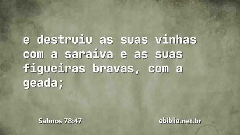 Salmos 78:47