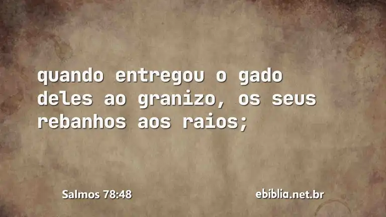 Salmos 78:48