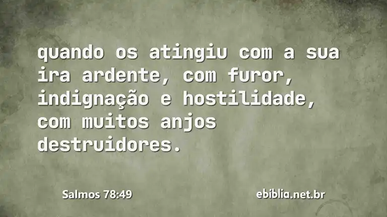 Salmos 78:49