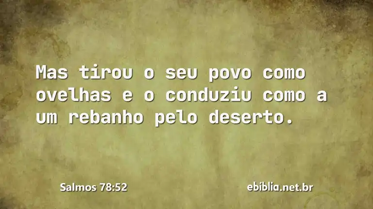 Salmos 78:52