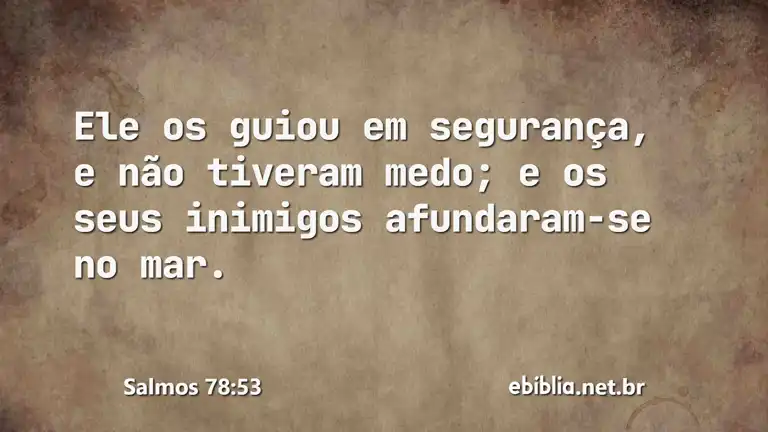 Salmos 78:53