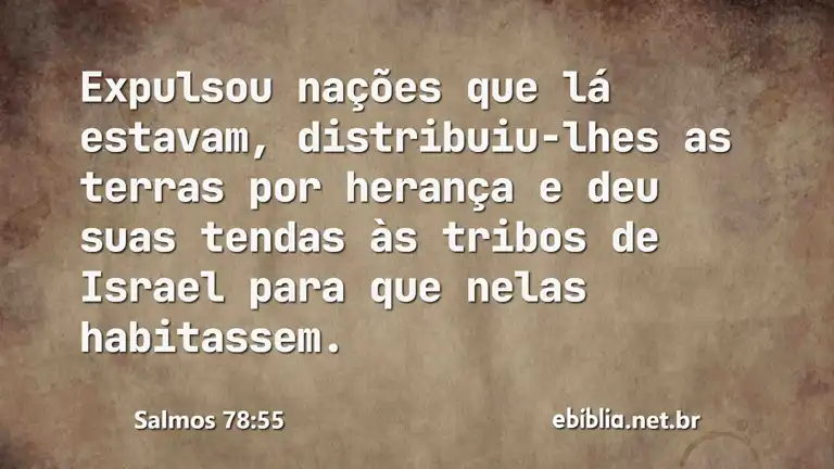 Salmos 78:55