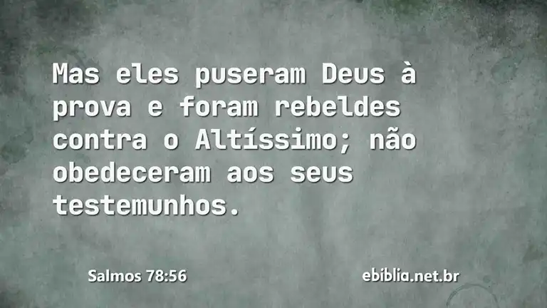 Salmos 78:56