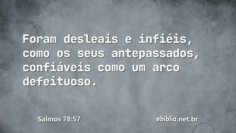 Salmos 78:57