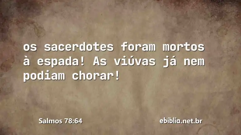 Salmos 78:64