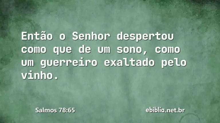 Salmos 78:65