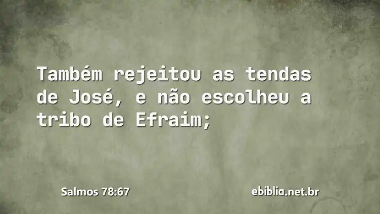 Salmos 78:67