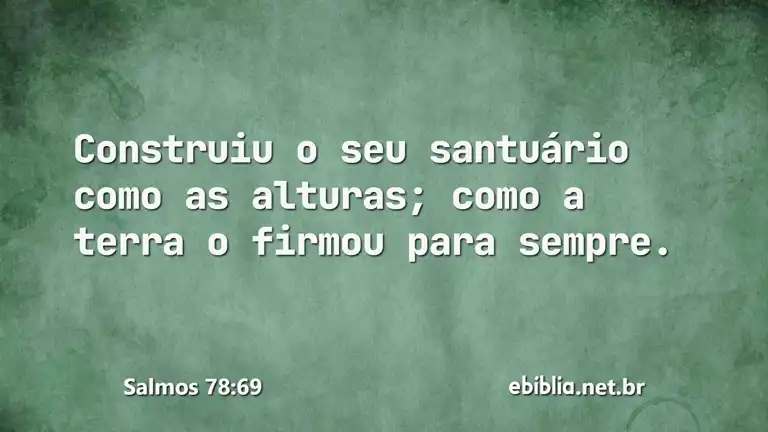 Salmos 78:69