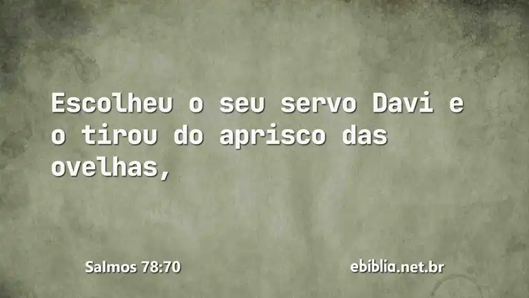 Salmos 78:70