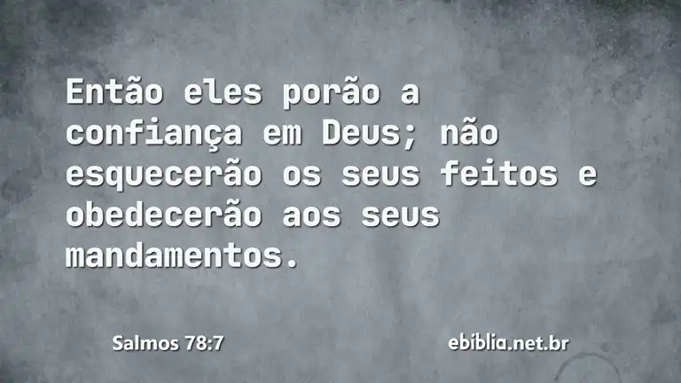 Salmos 78:7