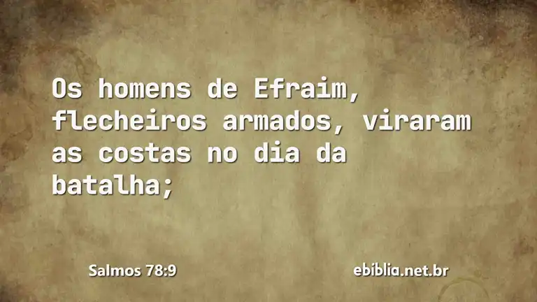 Salmos 78:9