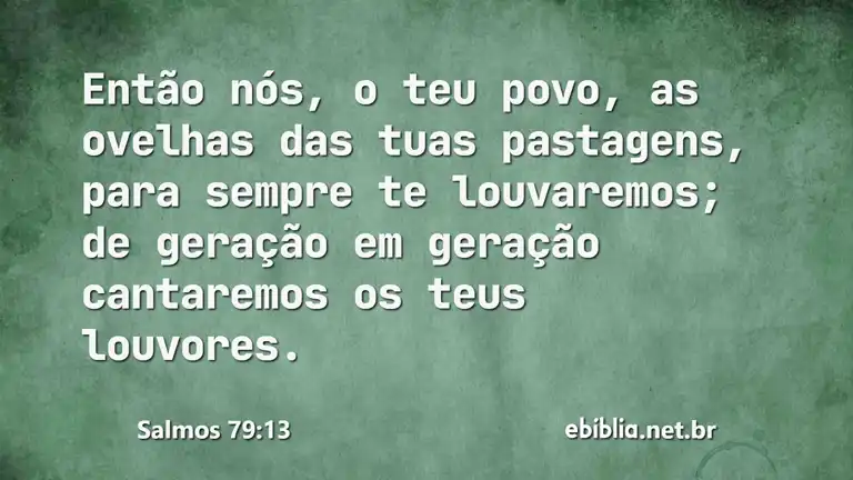 Salmos 79:13