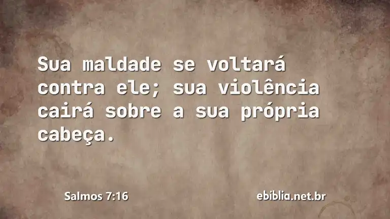 Salmos 7:16