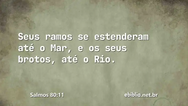 Salmos 80:11