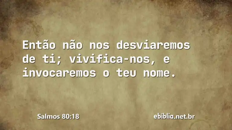 Salmos 80:18