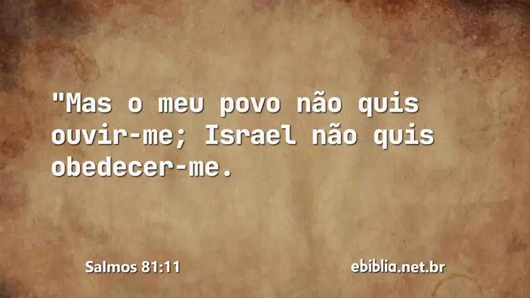 Salmos 81:11