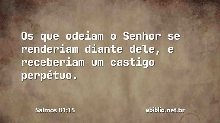 Salmos 81:15