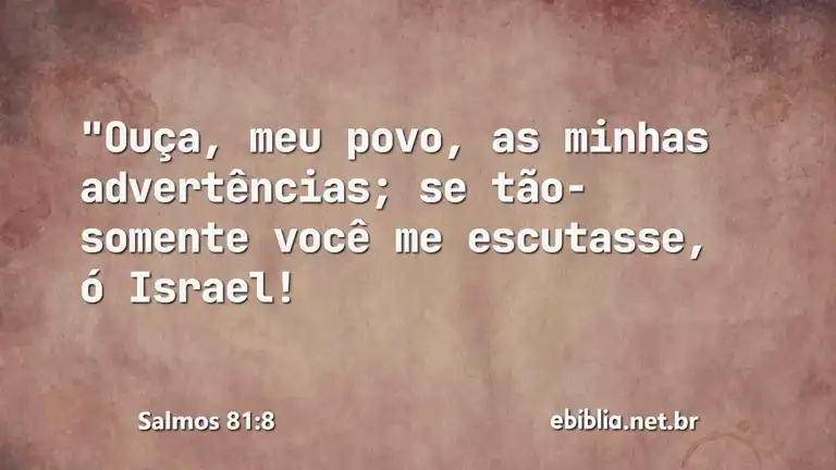 Salmos 81:8