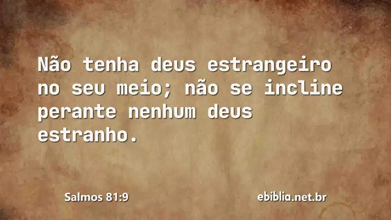 Salmos 81:9