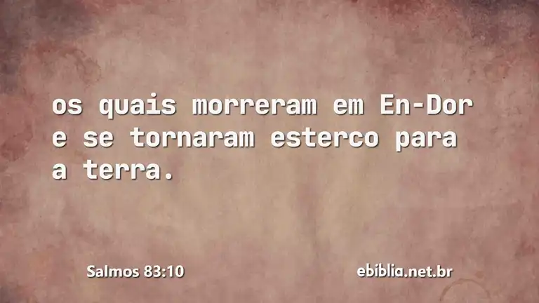 Salmos 83:10