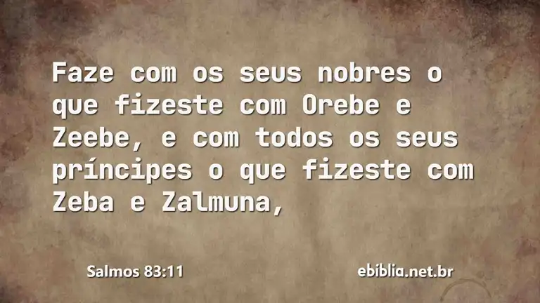 Salmos 83:11