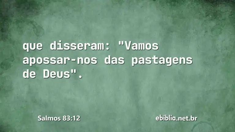 Salmos 83:12