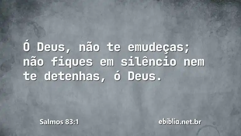 Salmos 83:1