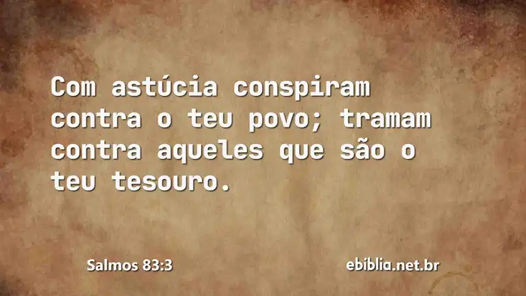 Salmos 83:3