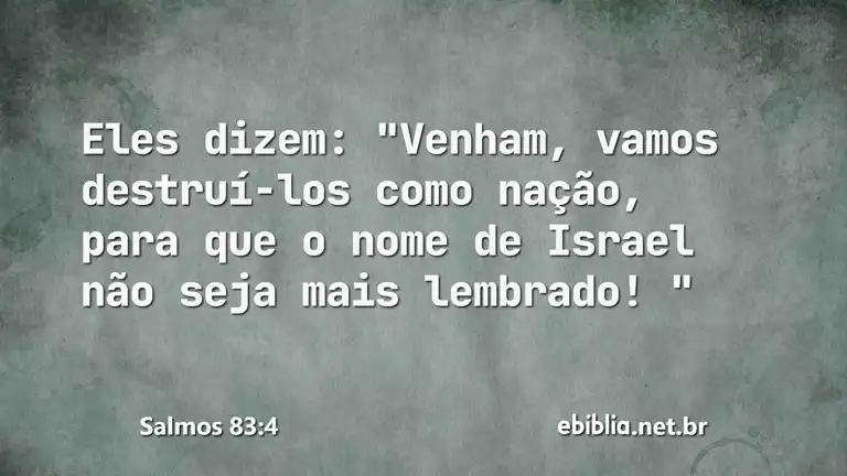 Salmos 83:4