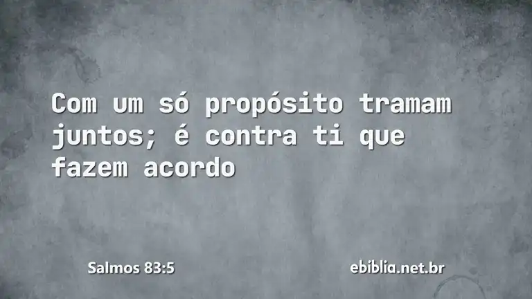 Salmos 83:5