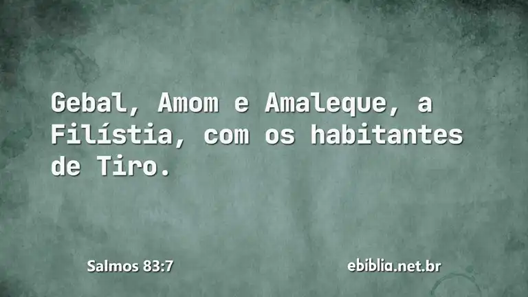 Salmos 83:7