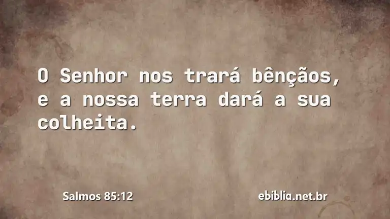 Salmos 85:12