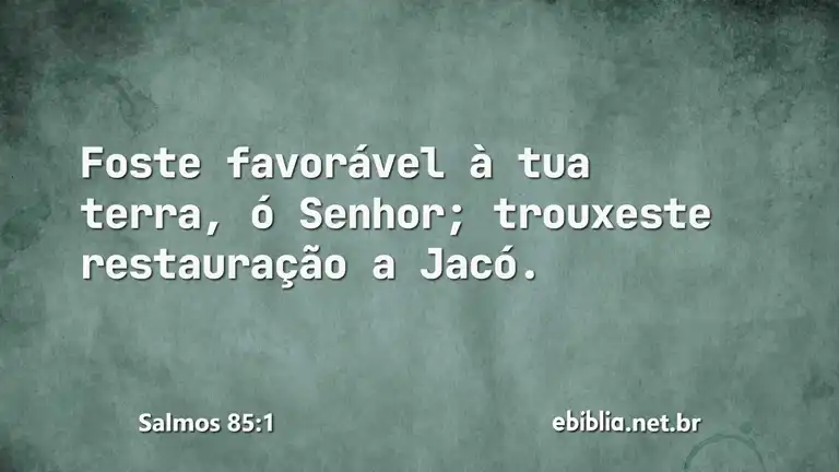 Salmos 85:1