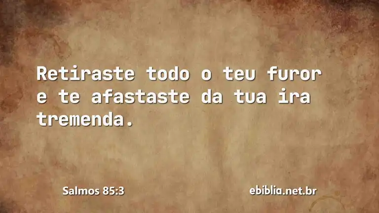 Salmos 85:3