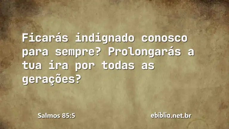 Salmos 85:5